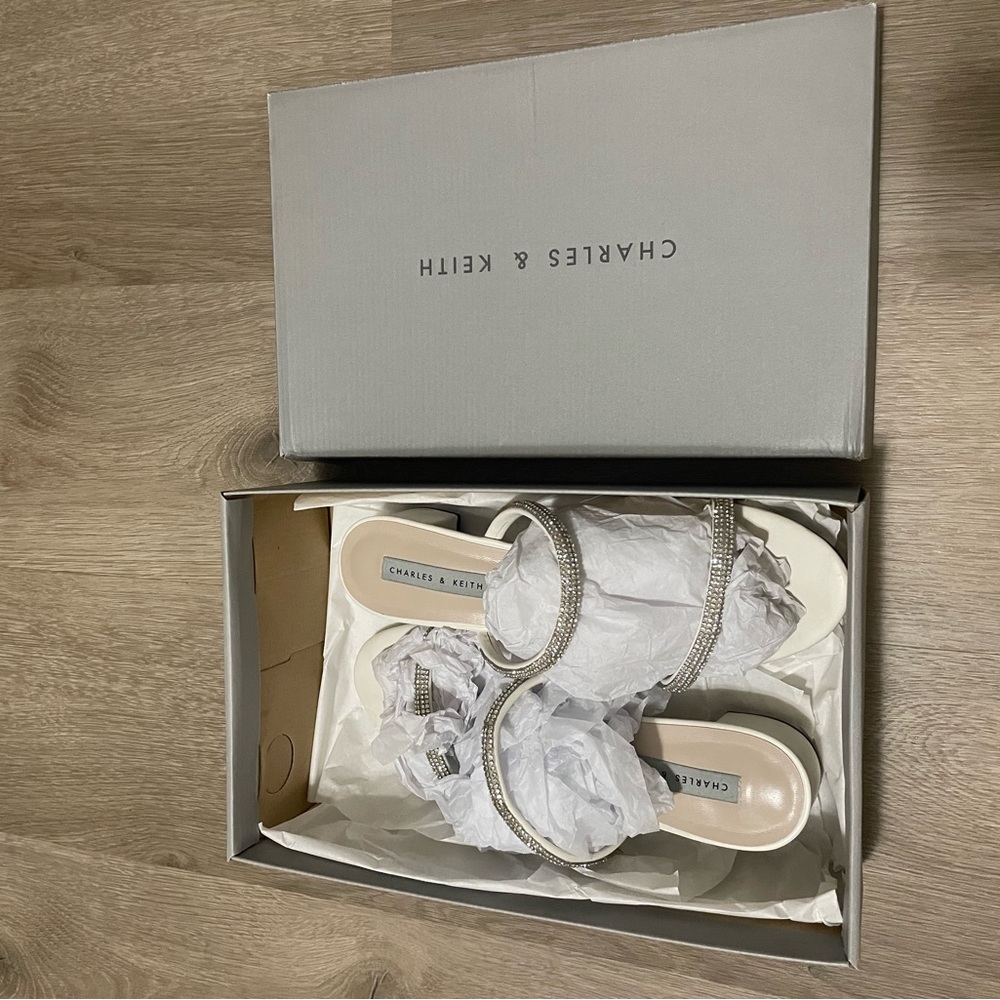 Charles & Keith Rhinestone Kitten Heels - Picture 5 of 5